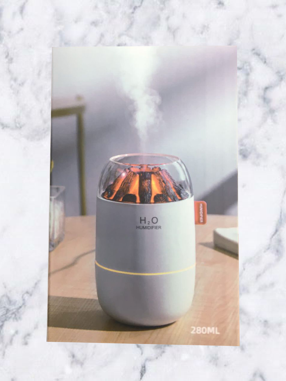 H2O Volcano-Design Cool Mist Humidifier and Night Light