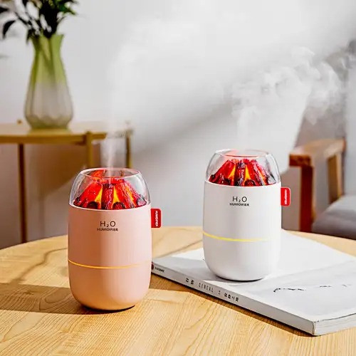 H2O Volcano-Design Cool Mist Humidifier and Night Light