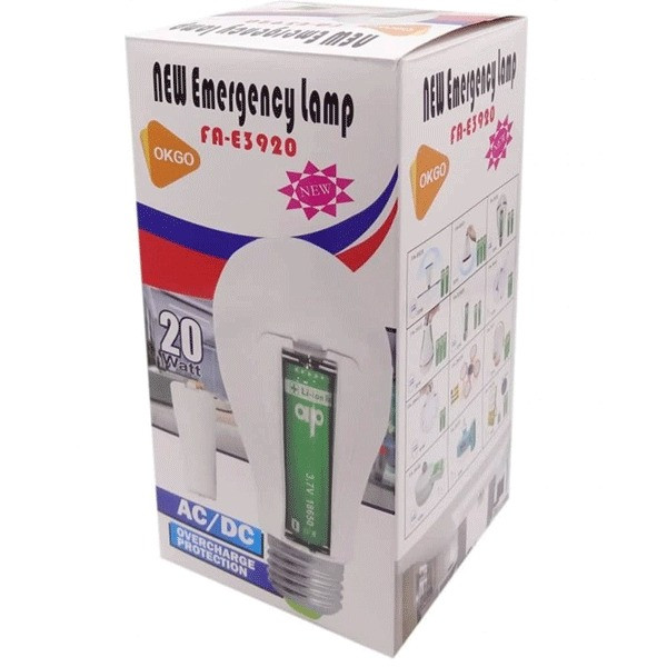 لامپ شارژی سرپیچی 20 وات LED مدل FAE-3920