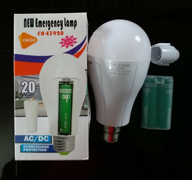 لامپ شارژی سرپیچی 20 وات LED مدل FAE-3920